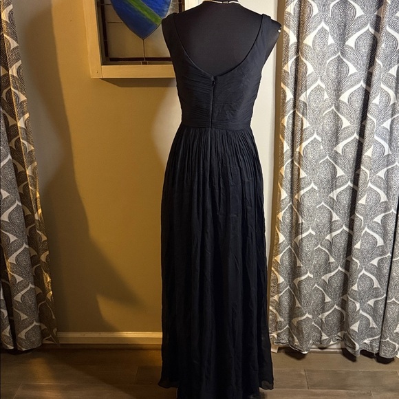 J Crew 100% Silk Chiffon Formal Gown SZ 4 - Picture 7 of 12